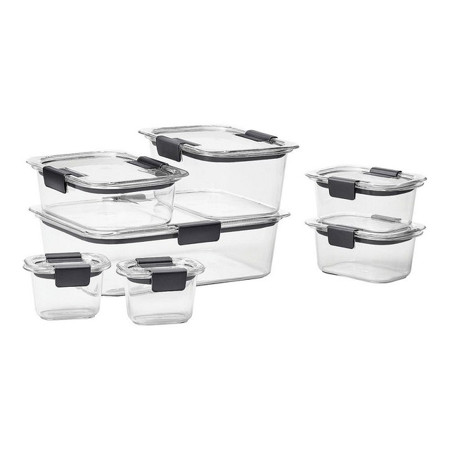 Reviews Rubbermaid Brilliance Food Storage Container 14 Piece Set Rubbermaid Brilliance 14 Piece Food Storage Container Set