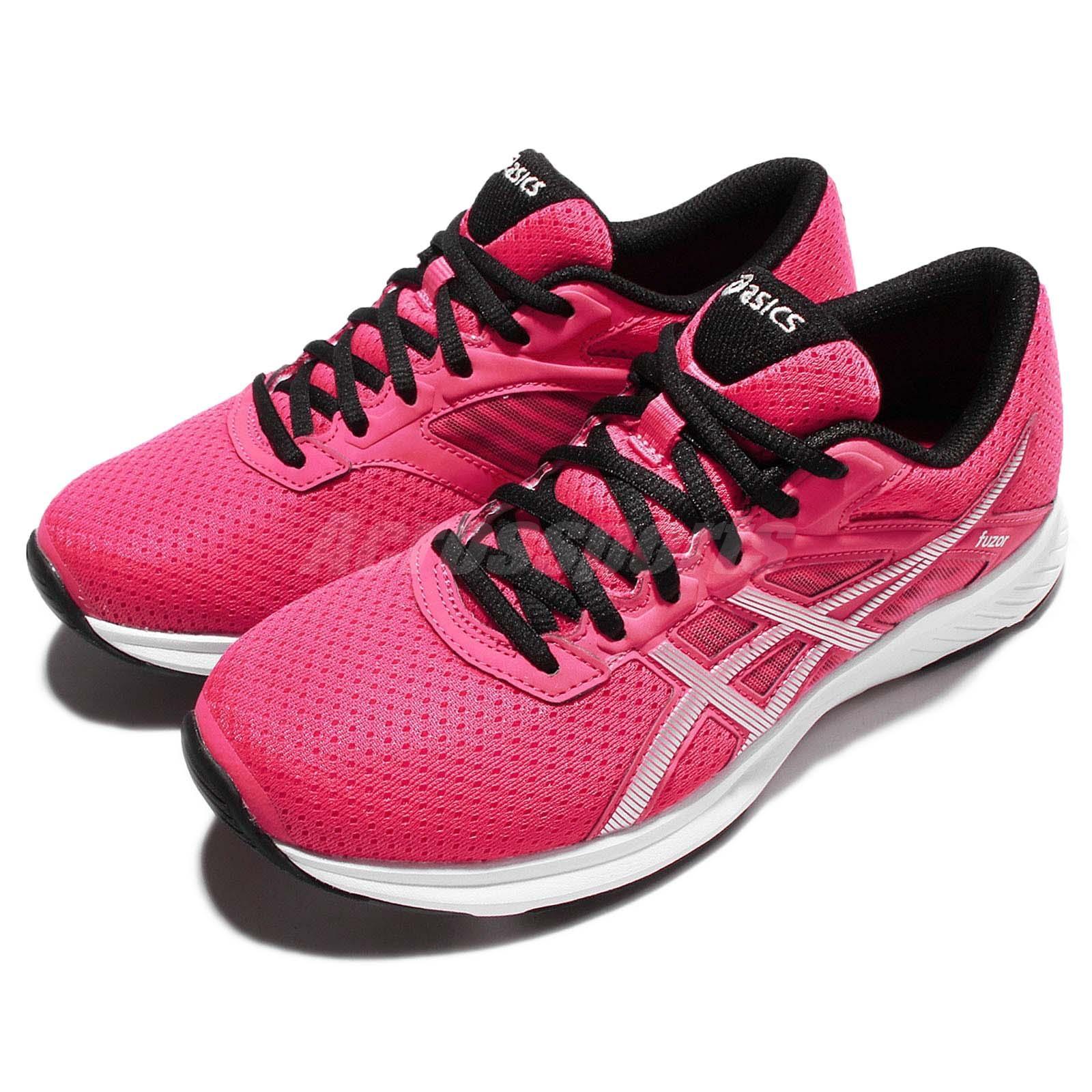 Asics Fuzor Pink Silver Black Womens Running Shoes Sneakers Trainers T6H9N 1993 Asics Fuzor Pink Silver Black Womens Running Shoes Sneakers Trainers T6H9N 1993