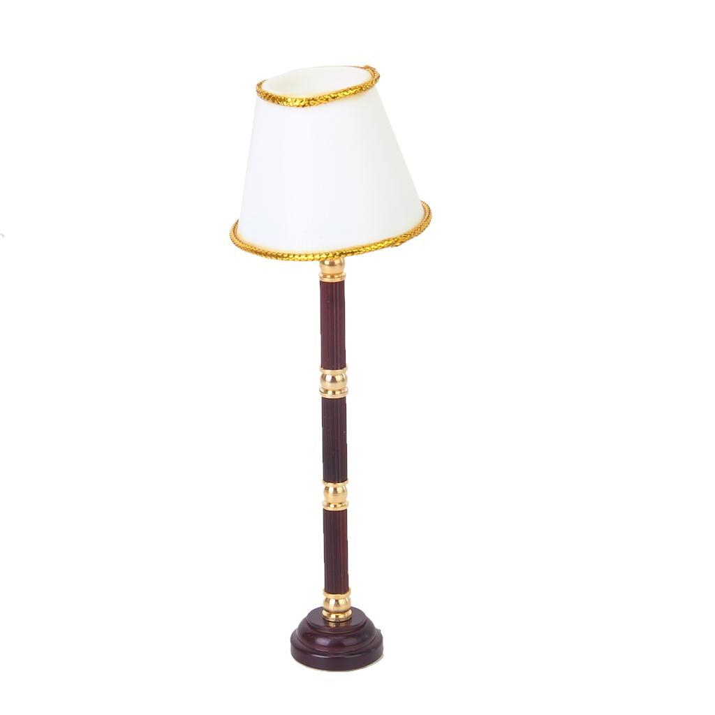 1 12 Dollhouse Miniature Battery Operated Floor Lamp Led Desk Picture 1 Of 6