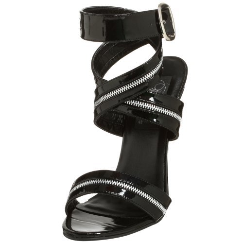 TG. 44 EU Pleaser Sandali con cinturino alla caviglia da donna Nero Z9w TG. 44 EU Pleaser Sandali con cinturino alla caviglia da donna Nero Z9w
