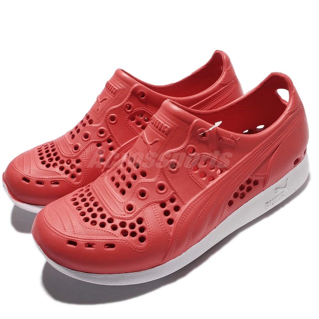 Puma RS200 Injex Red White Mens Womens Rubber Shoes Slip On Sandal 354867 13 Puma RS200 Injex Red White Mens Womens Rubber Shoes Slip On Sandal 354867 13