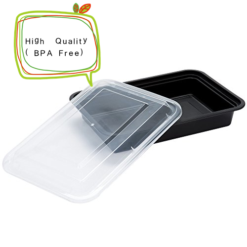 38oz Meal Prep Food Containers With Lids Reusable Microwavable 38oz Meal Prep Food Containers With Lids Reusable Microwavable Plastic Bpa 20 Set Ebay