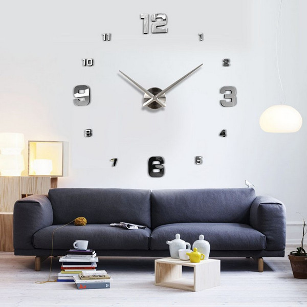 Large Diy Wall Clock Home Decor 3d Eva Mirrors Acrylic Stickers Cool Large Diy Wall Clock Home Decor 3d Eva Mirrors Acrylic Stickers Cool Big Timer