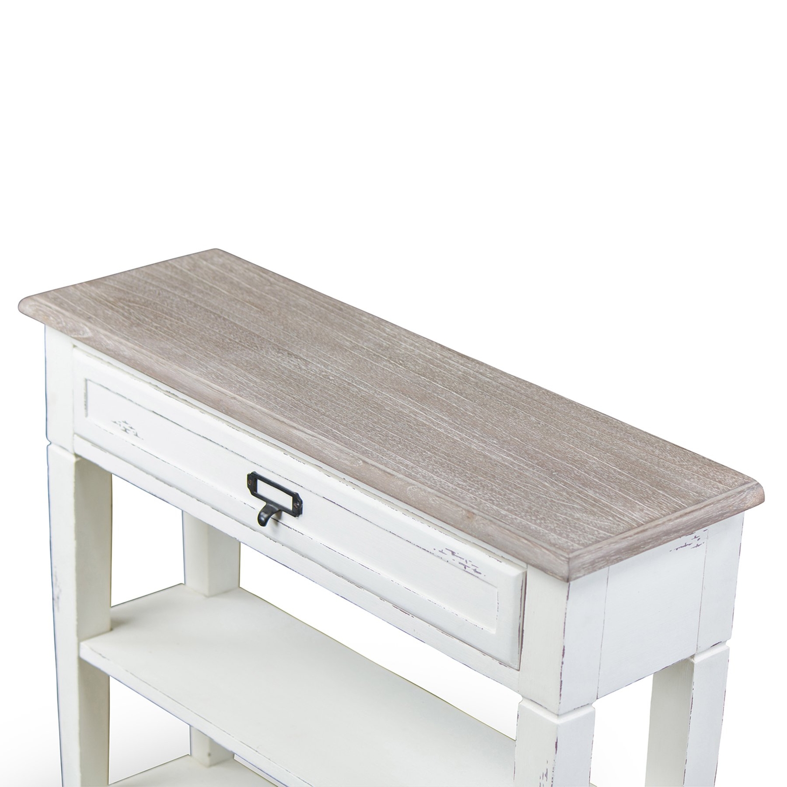 Dauphine Traditional French Accent Console Table 1 Drawer Baxton 1