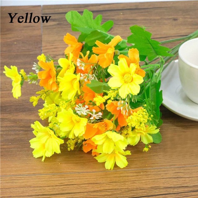 Decor High Quality Silk Flower Fake Daisy Home Decoration Artificial Picture 8 Of