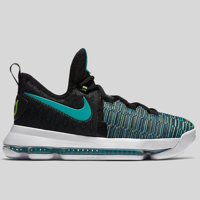 Nike Zoom KD 9 Size 6 Youth 6y GS Black Boys Basketball Shoe 855908 ... Nike Zoom KD 9 Size 6Y GS Black Green Boys Basketball Shoe 855908-300