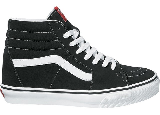 Vans Sk8Hi Alta Scarpa 2018 Black/Black/bianco scarpe Vans Sk8Hi Alta Scarpa 2018 Black/Black/bianco scarpe