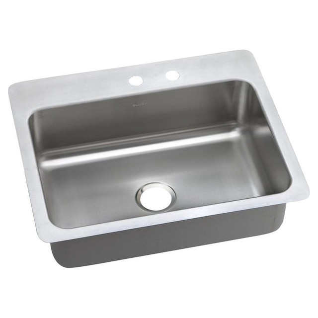 Elkay Dayton Elite Collection Dsesr12722mr2 27 Inch Drop In Elkay Dsesr12722mr2 Dayton Stainless Steel Single Bowl Sink