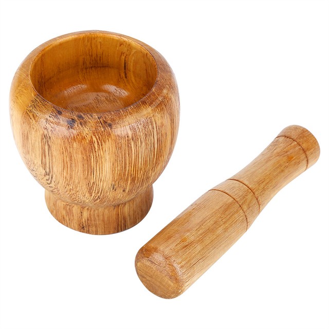 Natural Wood Pestle And Mortar E Herb Crusher Paste Grinder Natural Wood Pestle And Mortar E Herb Crusher Paste Grinder Grinding Bt
