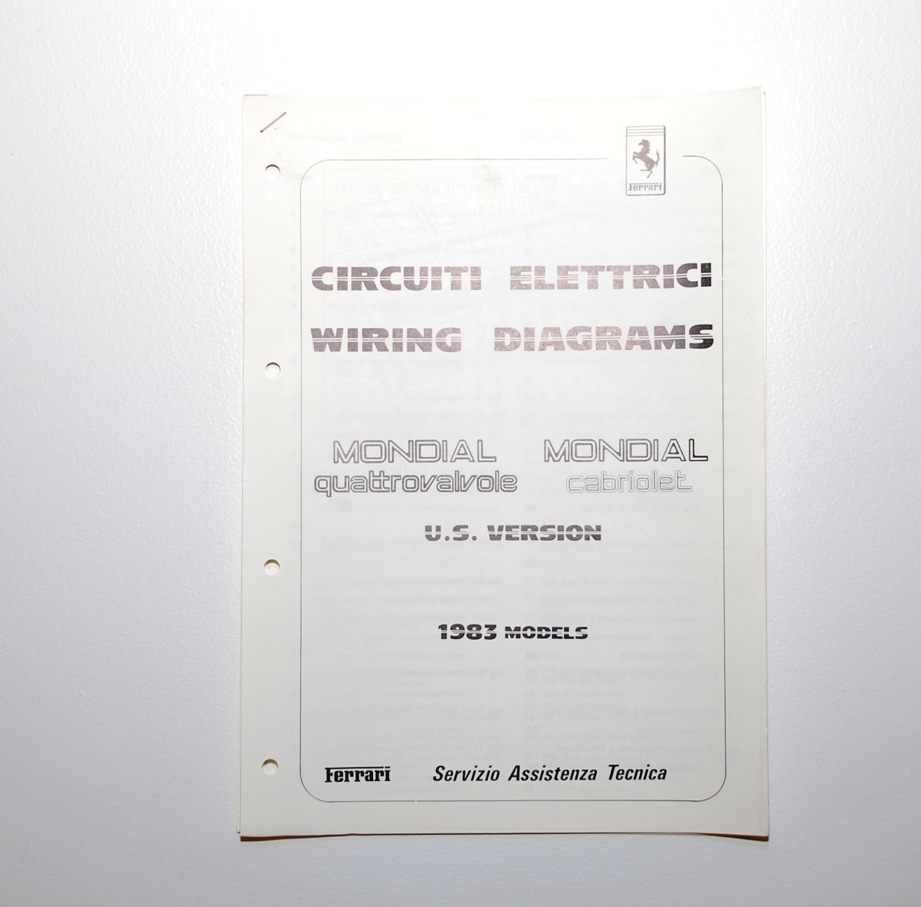 Ferrari 1983 Mondial Wiring Diagrams # 95990823 Algar Ferrari on Now ... Ferrari 1983 Mondial Wiring Diagrams # 95990823 Algar Ferrari on Now ...