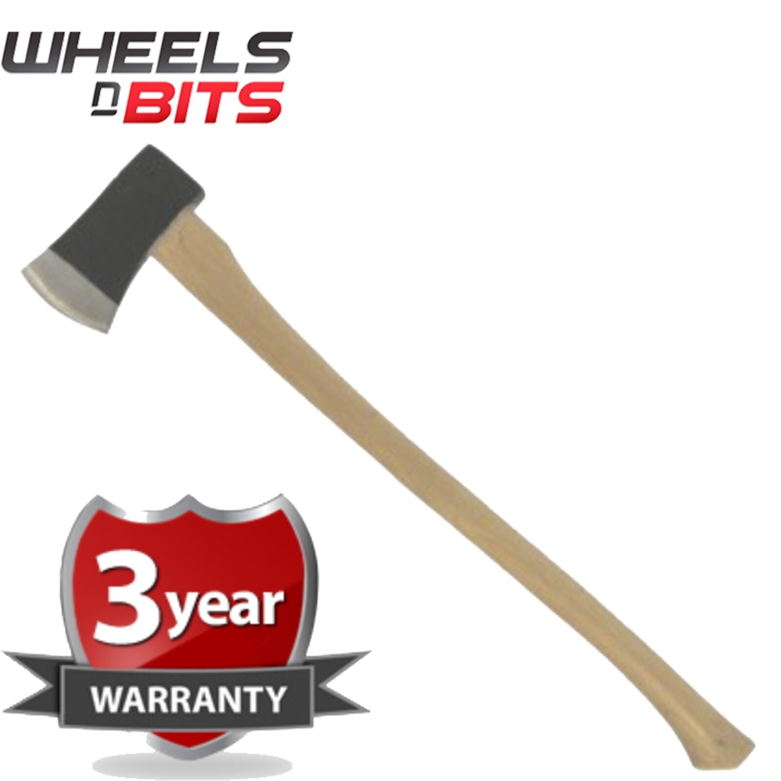 64oz 1 8kg 4lb Wooden Long Felling Axe Hatchet Wood Log Spliter Picture 1 Of
