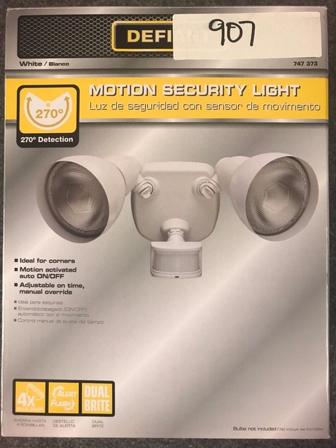 Defiant 270 Degree 2 Head White Motion Outdoor Security Light 747 24 99