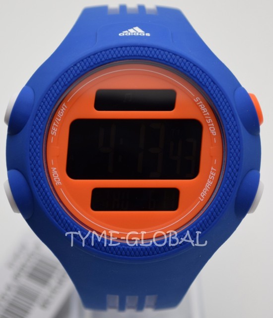 adidas adp3139 blue resin orange water resist digital adidas adp3139 blue resin orange water resist digital
