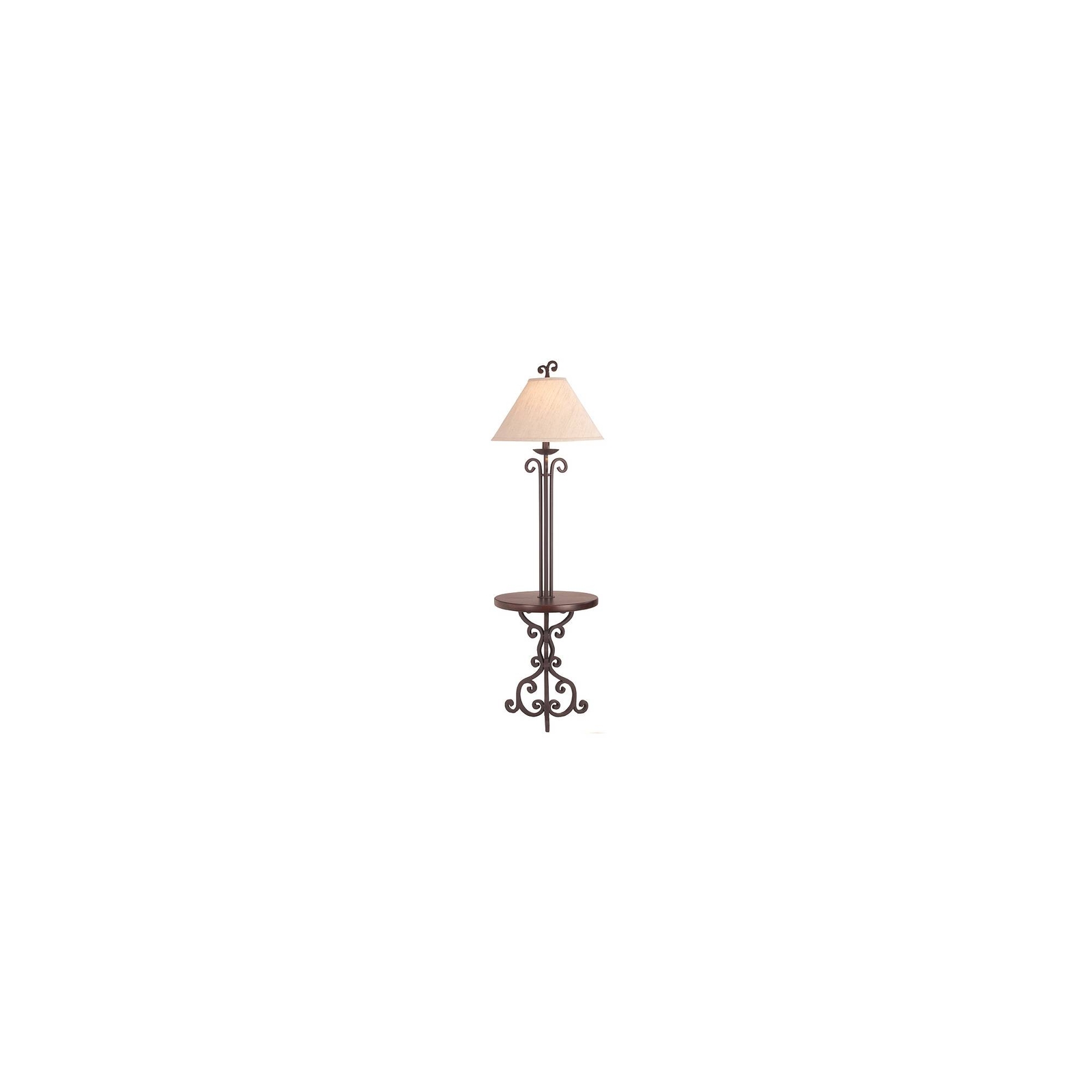 Universal Lighting And Decor Iron Scroll Wooden Tray Floor Lamp Ebay Picture 1 Of 4