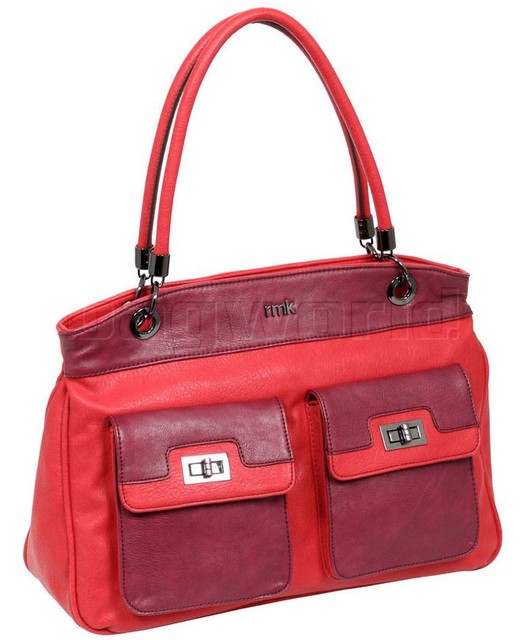 Rmk Amaretta Tote Rfid Blocking Handbag Red Berry Bag Women Zip New Rmk Amaretta Tote Rfid Blocking Handbag Red Berry Bag Women Zip Accessory