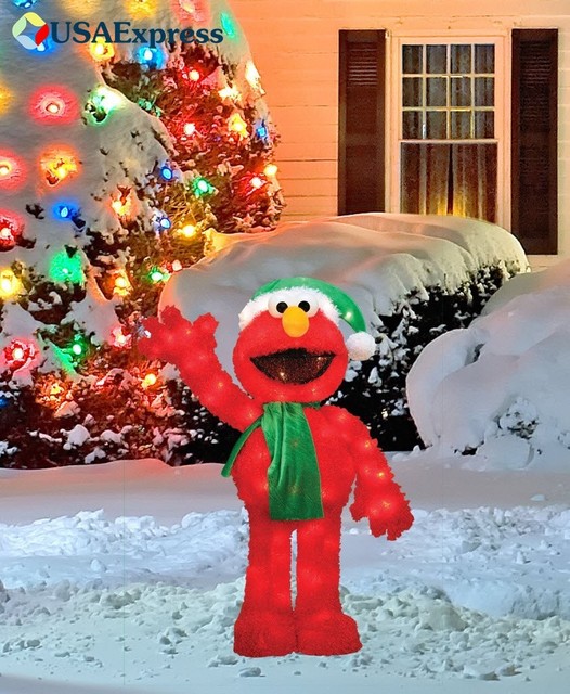 productworks 32 inch pre lit sesame street waving elmo christmas - Sesame Street Outdoor Christmas Decorations productworks 32 inch pre lit sesame street waving elmo christmas - Sesame Street Outdoor Christmas Decorations