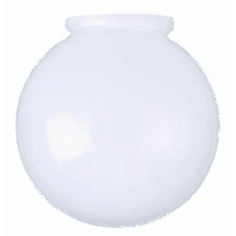 8 Inch White Glass Globe 4 Er Opening Picture 1 Of
