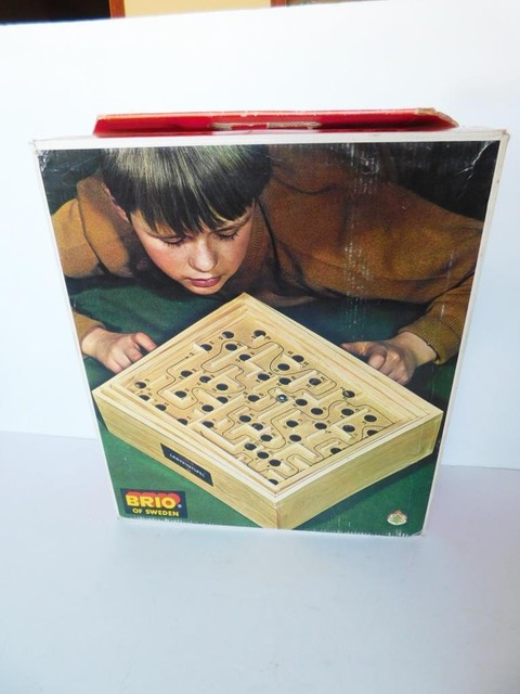 Vintage BRIO Labyrinth Wood Maze Marble Game Original Box 31804 Sweden 1970s Vintage BRIO Labyrinth Wood Maze Marble Game Original Box 31804 Sweden 1970s