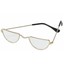 Old Lady Granny Half Moon Gold Specs Glasses Judge Teacher Santa Fancy Dress