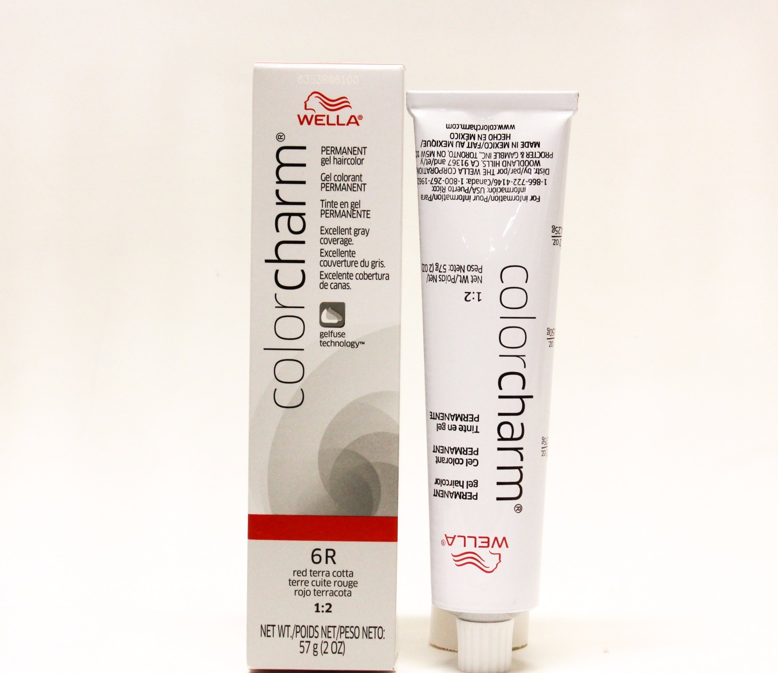 Wella Color Charm Gel Permanent Haircolor 6r Red Terra Cotta Picture 2 Of