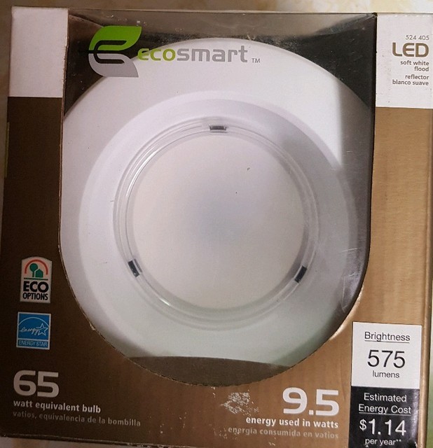 Ecosmart Eco4 575l 65w Equivalent 2700k 4 Inch Dimmable Led Ecosmart 65w Equivalent 2700k 4 Inch Dimmable Led Downlight Soft White