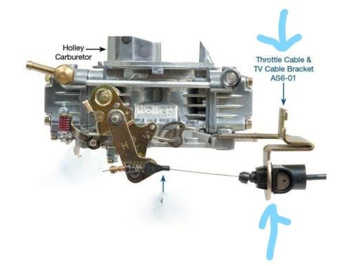 66 thunderbird tri power kickdown bracket