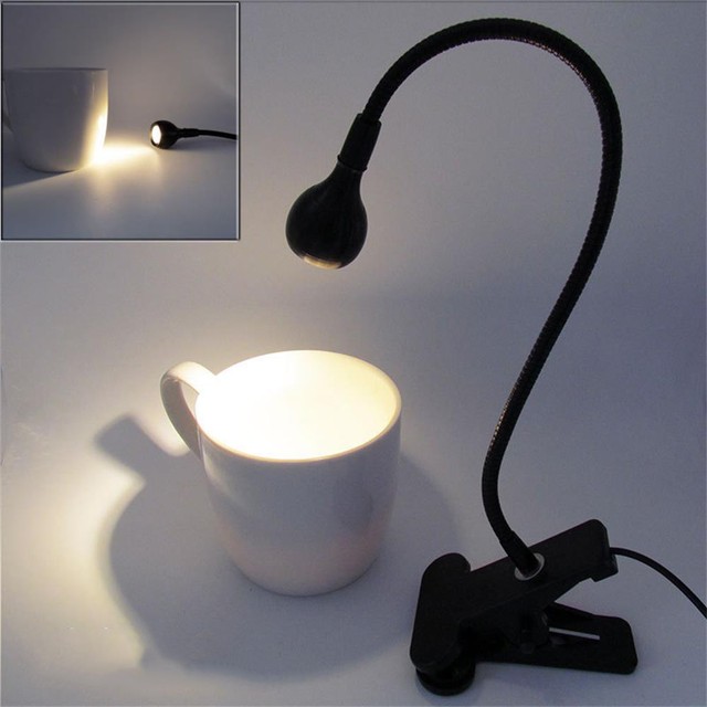 Usb Flexible Reading Led Lamp Clip On Bed Desk Table Book Light 3w Picture 11 Of