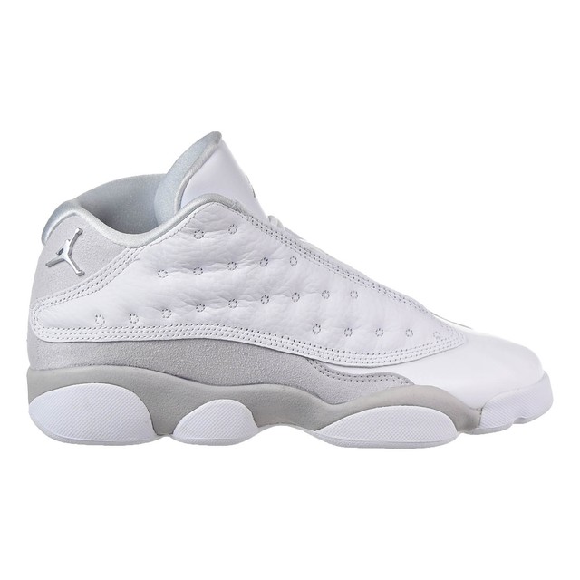 2017 Nike Air Jordan 13 XIII Retro Low BG Sz 7y Pure Platinum GS ... Air Jordan 13 Retro Low Big Kids Shoe White/Metallic Silver 310811-100