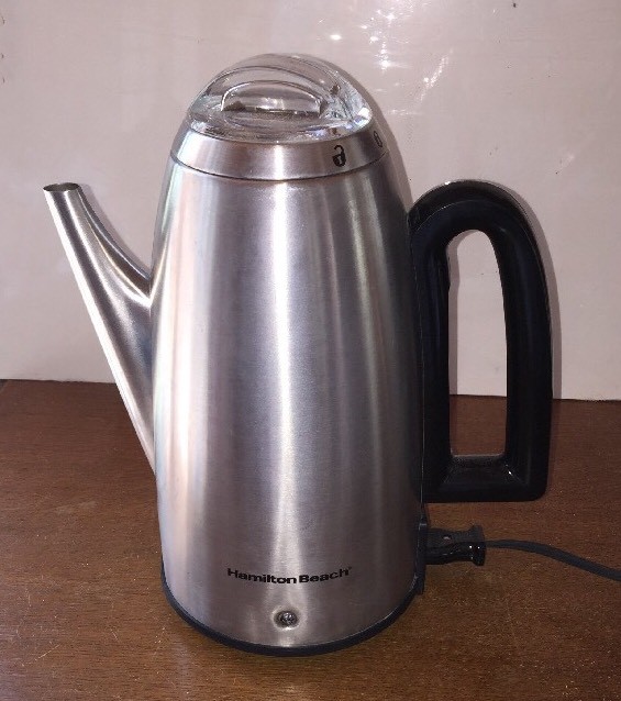 Hamilton Beach Brands 40614 Coffee Percolator Stainless Steel Nice Hamilton Beach Brands 40614 Coffee Percolator Stainless Steel Nice