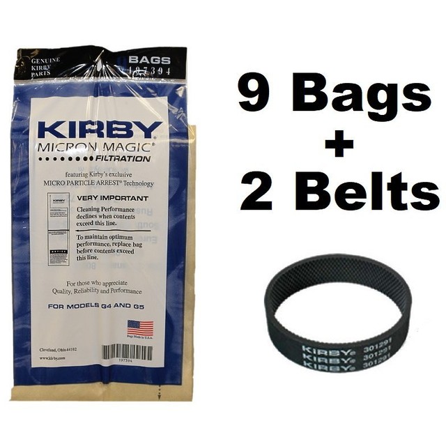 2 Belt To Fit Kirby 9 Sentria Micron Magic G3 6 Vacuum Genuine 2 Belt To Fit Kirby 9 Sentria Micron Magic G3 6 Vacuum Genuine Bags