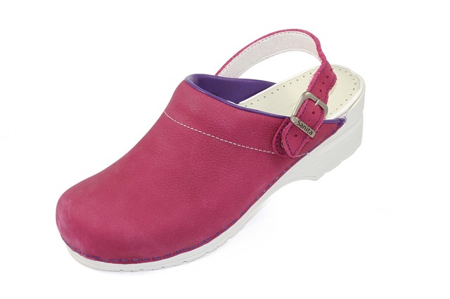 Sanita Edna Zoccolo oliatooliato con cinturino tallone Fucsia Sanita Edna Zoccolo oliatooliato con cinturino tallone Fucsia