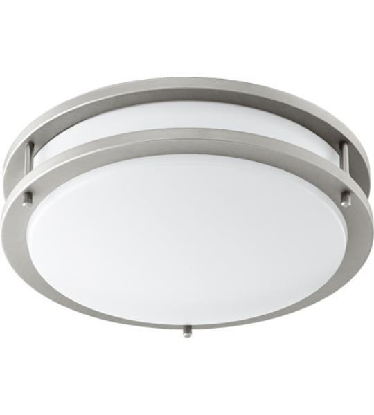 Quorum 903 12 65 Signature Led Inch Satin Nickel Flush Mount Picture 1 Of
