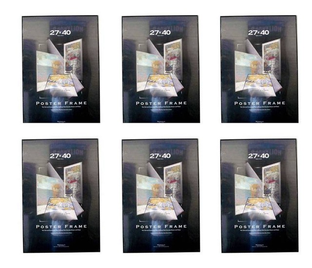Value Pack Six 27x40 Movie Poster Frames Black Edges Embled 27 X Value Pack Six 27x40 Movie Poster Frames Black Edges Embled 27 X 40