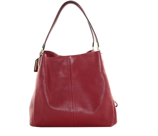 Authentic Coach Madison Phoebe 34291 Pebbled Leather Shoulder Bag Picture 1 Of 3