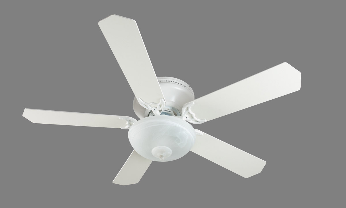 Craftmade Pro Contemporary Flushmount Ceiling Fan With Blades Picture 1 Of