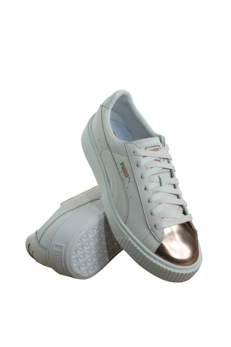 puma basket platform rose gold puma basket platform rose gold