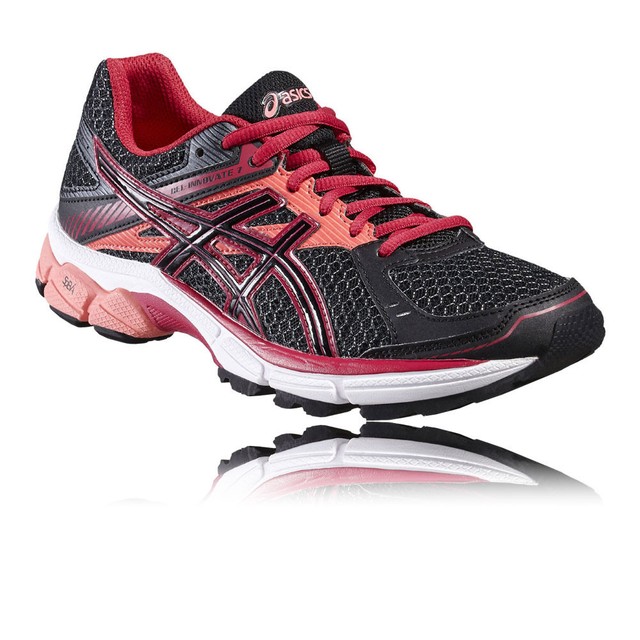 Asics Gel Innovate 7 Donna Rosso Nero Supporto Corsa Sport Scarpe da Ginnastica Asics Gel Innovate 7 Donna Rosso Nero Supporto Corsa Sport Scarpe da Ginnastica