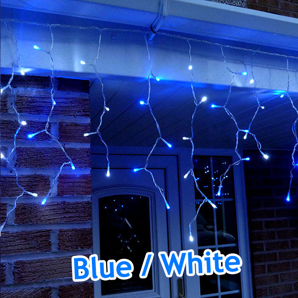 Outdoor Led Icicle Lights Xmas Snowing House Lighting Picture 2 Of