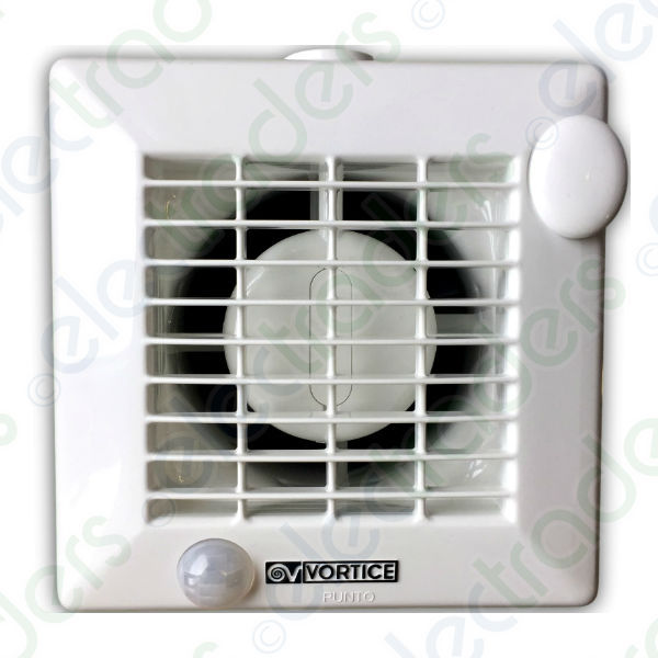 Vortice M100/4 PUNTO 100mm 4" Extractor Fan C/w PIR for Bathroom 11681