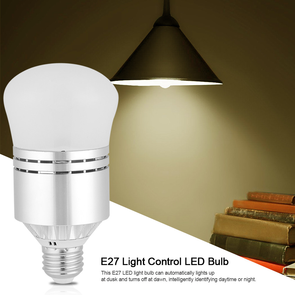 E27 7 12w Ac 85 265v Led Auto Light Sensor Bulb Energy Saver Lamp E27 7 12w Ac 85 265v Led Auto Light Sensor Bulb Energy Saver Lamp Indoor Outdoor 1 Warm White