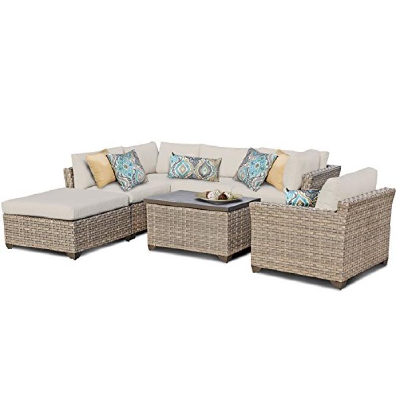Tk Classics Monterey 7 Piece Outdoor Wicker Patio Furniture Set 07d Tk Classics Monterey 7 Piece Outdoor Wicker Patio Furniture Set 07d Beige Be The First To Write A Review About This Picture 1 Of