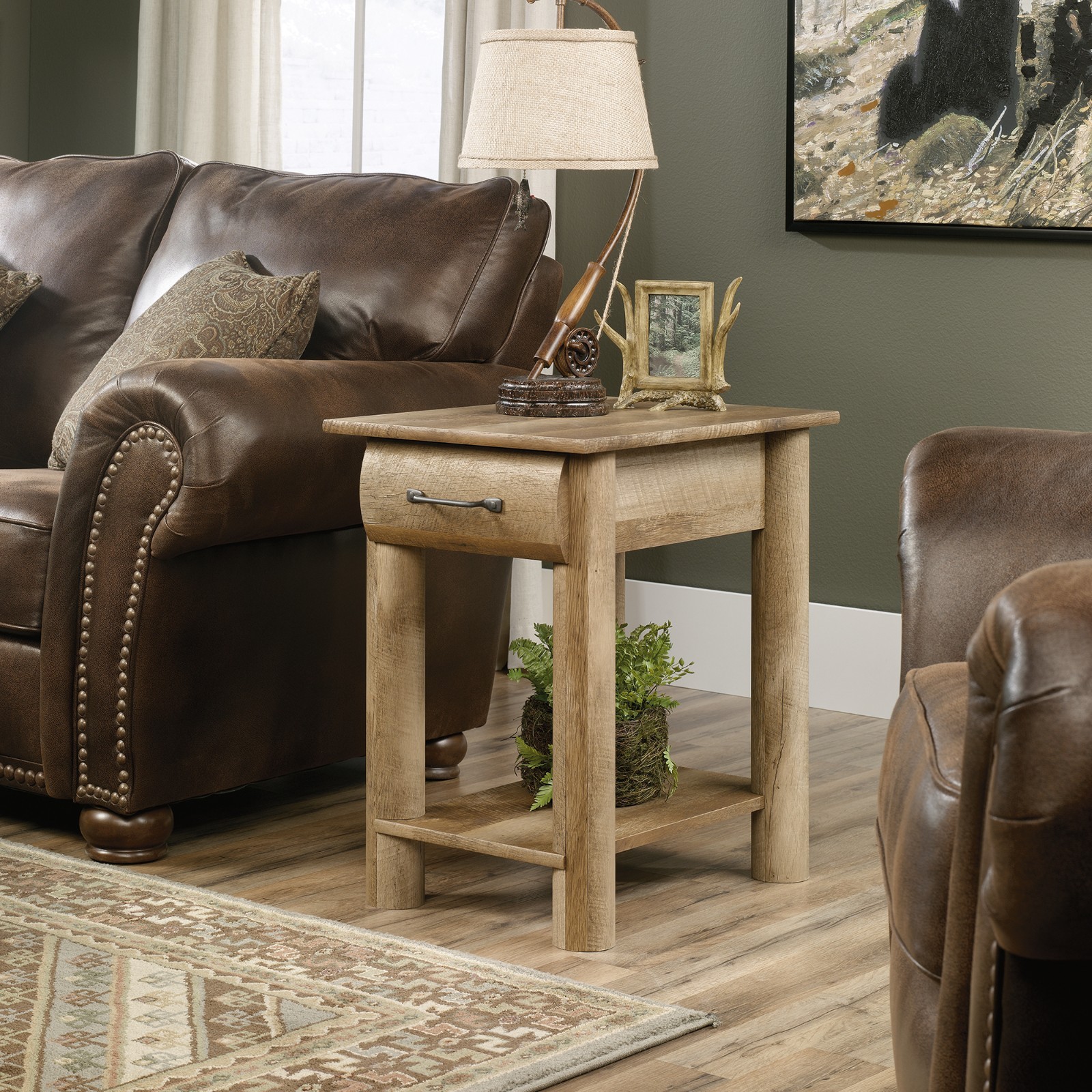 Sauder 416561 Boone Mountain Craftsman Oak Side Table Picture 1 Of 2