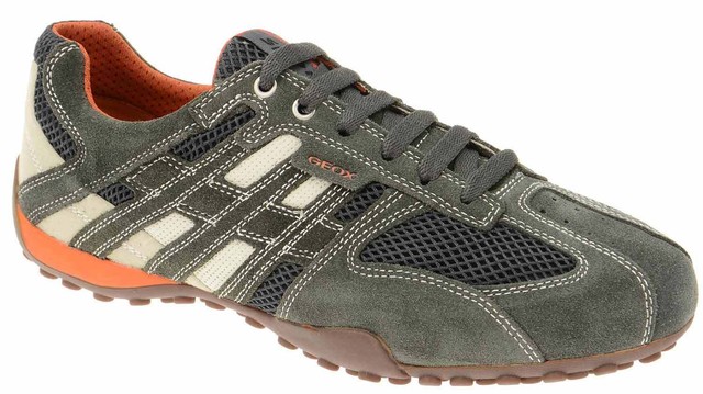 Geox U Snake K Sneaker uomo Grigio Grau DK GREY/OFF WHITE k2w Geox U Snake K Sneaker uomo Grigio Grau DK GREY/OFF WHITE k2w