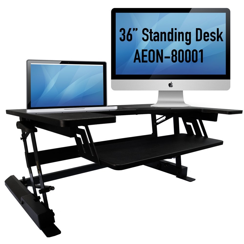 Standing Desk For Home Or Office 36 Wide Sit To Stand Workstation Picture 1 Of 6