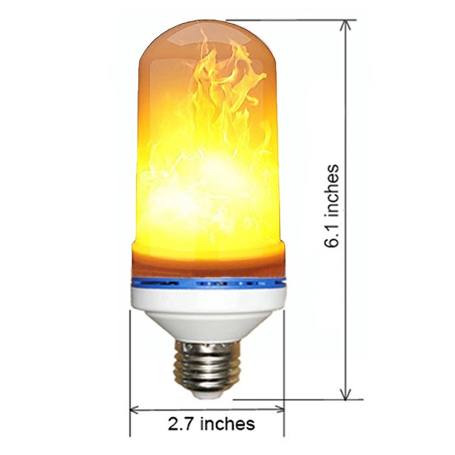 Flame Light Bulbs Led Fire Bulb E26 E27 Color 6 1 Inches Flame Light Bulbs Led Fire Bulb E26 E27 Color 6 1 Inches