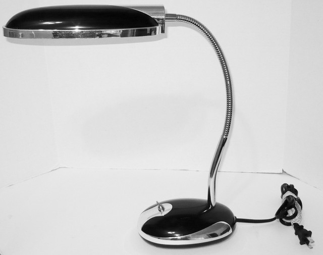 Normande Lighting Gp3 718 Bk Fluorescent Retro Desk Lamp Normande Lighting Gp3 718 Bk 13w Fluorescent Retro Desk Lamp