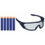 Nerf Strike Elite Vision Gear Schutzbrille Brille mit 5 Darts Zubehör /NEU/
