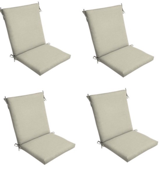 Patio Chair Cushions Set Of 4 Urban Home Interior Tan Patio Chair Cushion Set Of 4 Outdoor Dining Cushions Seat Thick Rh Co Uk