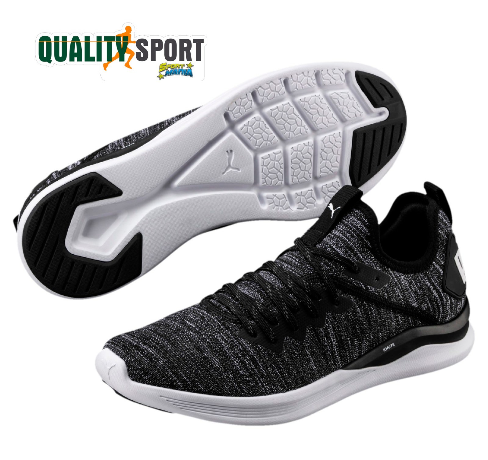 PUMA Ignite Sneakers Scarpe da ginnastica Scarpe da corsa 190508/002 Nero Grigio Nuovo PUMA Ignite Sneakers Scarpe da ginnastica Scarpe da corsa 190508/002 Nero Grigio Nuovo