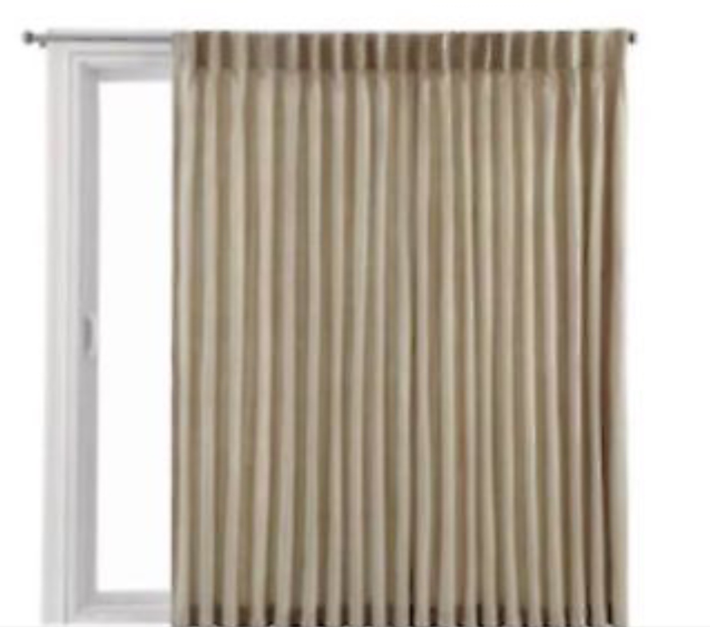 Royal Velvet Supreme Rod Pocket Back Tab Single Curtain Panel Royal Velvet Supreme Rod Pocket Back Tab Single Curtain Panel 50inx120in Linen